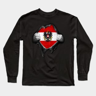 Austria Flag. Proud Austrian Long Sleeve T-Shirt